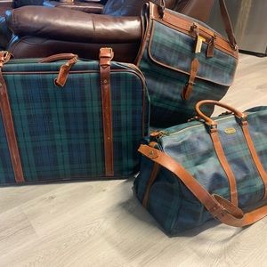 Ralph Lauren Vintage Blackwatch Luggage Set